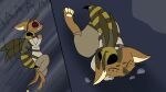  16:9 ambiguous_gender anthro anthro_on_feral arthropod bestiality comic dragonsnakeowo duo feral hi_res hymenopteran insect kobold male male_(lore) pinned_to_floor reptile scalie snek_(dragonsnakeowo) wasp widescreen 