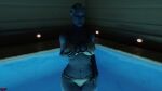  16:9 2020 3d_(artwork) alien alien_humanoid artist_name asari big_breasts bikini bioware blue_body blue_hair blue_skin breasts cleavage clothed clothing curvy_figure detailed_background digital_media_(artwork) female fingers hair hi_res holding_breast hot_tub humanoid liara_t&#039;soni lips looking_at_viewer mass_effect navel nipple_outline not_furry nyes pseudo_hair solo standing swimwear thick_thighs video_games voluptuous water wide_hips widescreen 