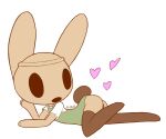  &lt;3 6:5 animal_crossing anthro brown_body brown_fur butt clothing coco_(animal_crossing) female fur lying nintendo solo video_games x-red 