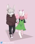  3_toes 4:5 absurd_res anthro barefoot c0draw deltarune duo feet hi_res male male/male plantigrade ralsei toes undertale_(series) video_games walking 
