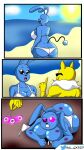  al_gx azumarill big_breasts bikini blue_body breasts clothed clothing comic duo female hi_res humanoid hypno_(pok&eacute;mon) hypnosis male male/female mind_control nintendo pok&eacute;mon pok&eacute;mon_(species) swimwear topless video_games yellow_body 