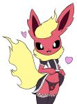  &lt;3 anthro anthrofied black_clothing black_panties black_underwear bottomwear bulge clothed clothing clothing_lift dress dress_lift eeveelution flareon front-print_panties fur girly hi_res legwear maid_uniform male navel nintendo open_mouth panties panties_bulge penis_in_panties pok&eacute;mon pok&eacute;mon_(species) pok&eacute;morph red_body red_fur self_exposure solo stockings underwear uniform upskirt video_games x-red yellow_body yellow_fur 