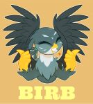  2021 avian english_text eyes_closed feathered_wings feathers friendship_is_magic gabby_(mlp) gesture gryphon hasbro hi_res my_little_pony mythological_avian mythology noupu1115 smile talons text thumbs_up wings 