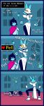  absurd_res angry animal_humanoid anthro blush blush_lines blush_stickers cat_humanoid comic death_pose defeated deltarune domestic_cat english_text family_guy_death_pose felid felid_humanoid feline feline_humanoid felis female hair_straightener hi_res human humanoid humor inappropriate kris_(deltarune) lying machine male mammal mammal_humanoid petting r-mk robot tasque_manager text touching_butt undertale_(series) video_games 