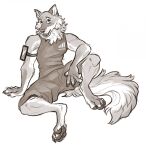  2021 anthro canid canine canis clothed clothing digital_media_(artwork) domestic_dog fur hi_res hoot_(artist) looking_at_viewer male mammal pawpads solo 