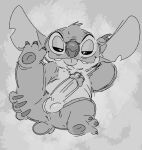  2021 3_toes aliasing alien anus balls chest_tuft claws cute_fangs disney erection experiment_(lilo_and_stitch) feet fur genitals grey_background greyscale grin head_tuft humanoid_genitalia humanoid_penis lidded_eyes lilo_and_stitch looking_at_viewer male monochrome notched_ear pawpads penis simple_background sketch small_tail smile solo stitch_(lilo_and_stitch) the-alfie-incorporated toe_claws toes tongue tongue_out tuft 