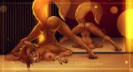  4_toes anthro anus breasts caramel_(shiro_snep) catherinemeow cheetah digitigrade feet felid feline female genitals jack-o&#039;_pose mammal nipples nude paws pose pussy raised_tail seductive slim solo spread_legs spreading toes 