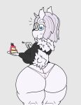  anthro big_breasts big_butt blue_eyes blush breasts butt cake canid canine canis clothing crackalacking cumu curvy_figure cutlery dessert domestic_dog eating eyewear female fluffy fluffy_tail food fork fruit fur glasses hair hi_res huge_breasts huge_butt kitchen_utensils looking_at_viewer looking_back mammal neck_tuft nordic_sled_dog panties pink_clothing pink_panties pink_underwear plant plate solo spitz strawberry sweatshirt thick_thighs tools topwear tuft underwear voluptuous white_body white_fur white_hair wide_hips 