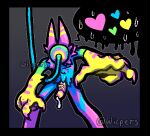  anthro bodily_fluids canid canine claws cum cum_drip deltarune dripping erection fur genital_fluids genitals glans humanoid_genitalia humanoid_penis low_res male mammal multicolored_body multicolored_fur multicolored_penis penis pink_glans pink_penis precum rainbow_body rainbow_fur simple_background solo speech_bubble striped_genitalia striped_penis stripes two_tone_penis undertale_(series) vein veiny_penis video_games werewire wicpers yellow_glans yellow_penis 