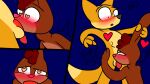  &lt;3 &lt;3_eyes 16:9 anthro balls comic dialogue duo fellatio francis(theyiff) genitals happy happy_sex hi_res love male male/male oral orgasm orgasm_face penile sex sucking surprised_expression theyiff until_they_like_it widescreen 