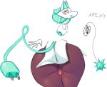 absurd_res android anthro anus artply big_breasts big_butt black_border blush blush_stickers border breasts butt deltarune domestic_cat felid feline felis female genitals hi_res huge_butt lips machine mammal open_mouth pussy robot seductive tasque_manager thick_thighs undertale_(series) video_games wide_hips 