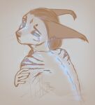  2021 anthro blue_eyes breasts dafka digital_media_(artwork) eyebrows eyelashes felid feline female mammal nude solo 