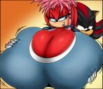  anthro archie_comics big_breasts breast_play breasts duo echidna eulipotyphlan female hedgehog hi_res huge_breasts hyper hyper_breasts lara-su male male/female mammal monotreme sega shadow_the_hedgehog sonic_the_hedgehog_(archie) sonic_the_hedgehog_(comics) sonic_the_hedgehog_(series) tongue tongue_out ultimateshadow 