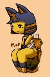  animal_crossing ankha_(animal_crossing) anthro domestic_cat feces felid feline felis female filth filthy gold_toilet jubb mammal nintendo onomatopoeia pooping pooping_in_toilet scat solo sound_effects tagme text toilet toilet_paper toilet_use video_games 