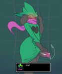  anthro big_penis black_body black_fur blush blush_lines bodily_fluids bovid caprine claws clothed clothing clothing_lift curvy_figure deltarune digital_media_(artwork) dripping dripping_penis embarrassed english_text erection erection_under_clothing eyewear floppy_ears fluffy fur genital_fluids genitals glasses goat green_clothing hand_on_penis hat headgear headwear hi_res horn huge_penis humanoid_genitalia humanoid_penis long_penis male mammal penis penis_under_skirt precum precum_drip precum_string ralsei retracted_foreskin scarf simple_background solo text thick_penis thick_thighs tinysmallman tuft undertale_(series) video_games wide_hips 