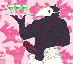  abs avian balls bird black_body bottomwear clothed clothing deltarune erection genitals hi_res male mask muscular muscular_male nipples pants partially_clothed pecs penis simple_background solo swatchling topless undertale_(series) vein veiny_muscles veiny_penis video_games vier_punksterne white_bottomwear white_clothing white_pants 