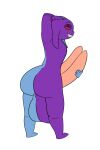  2_penises anthro balls big_balls big_butt big_penis bizzmuth_(artist) blue_body butt fish genitals huge_balls lidded_eyes looking_at_viewer looking_back male marine multi_genitalia multi_penis penis presenting purple_body red_eyes smile smirk solo thick_thighs 