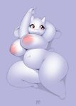  2021 anthro big_breasts boss_monster bovid breasts caprine female hi_res huge_breasts huge_hips huge_thighs inverted_nipples lying mammal nipples nude overweight overweight_anthro overweight_female red_eyes short_stack solo thick_thighs toriel undertale undertale_(series) video_games wide_hips xylas 