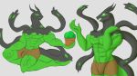 abs anthro anthrofied bulge clothed clothing daikuhiroshiama green_body hi_res legendary_pok&eacute;mon male muscular muscular_anthro muscular_male nintendo pecs pok&eacute;mon pok&eacute;mon_(species) solo topless underwear video_games zygarde 