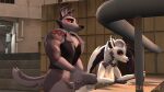  16:9 3d_(artwork) 3d_background anthro breasts canid canid_demon canine canis clothed clothing collar demon digital_media_(artwork) duo female female_penetrated fur genitals grey_body grey_fur hair hellhound helluva_boss hi_res knot loona_(helluva_boss) male male/female male_penetrating male_penetrating_female mammal nude orangeflyingfox partially_clothed penetration penis sex smile spikes vaginal vaginal_penetration vortex_(helluva_boss) white_body white_fur widescreen wolf 