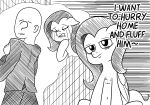  ? anon bags_under_eyes black_and_white bodily_fluids chest_tuft clenched_teeth clothing duo ears_down equid equine eyes_closed female feral fluttershy_(mlp) friendship_is_magic happy_harvey hasbro hi_res horse human humor looking_at_viewer looking_back male mammal meme monochrome my_little_pony navel pegasus phone_drawing pivoted_ears pony sad sitting suit tears teeth thought_bubble tuft wings 