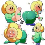  1:1 anus balls bent_over blush butt crazee_dayzee disembodied_penis duo female flashfigure flower frown genitals handjob hi_res humanoid male mario_bros multiple_poses musical_note nintendo not_furry open_mouth paper_mario penile penis plant pose pussy sex simple_background video_games 