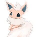  1:1 ambiguous_gender blue_eyes blue_sclera eeveelution feral flareon fluffy fluffy_tail fur fur_markings looking_at_viewer mammal markings multicolored_body multicolored_fur nintendo orange_body orange_fur paws pok&eacute;mon pok&eacute;mon_(species) simple_background smile snoiifoxxo solo tan_body tan_fur tuft video_games white_background white_body white_fur 