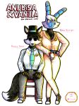  absurd_res animatronic anthro big_breasts breasts canid canine canis clothing converse_shoes domestic_dog duo eyewear female female/female hat headgear headwear hi_res lagomorph leporid machine mammal necktie police rabbit robot smile star sunglasses thick_thighs tunk_saray_lovesta wolf 