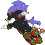  anthro anus balls blue_penis clothing duo eulipotyphlan footwear foreskin genitals gloves handwear hedgehog hi_res looking_at_viewer looking_bored male male/male mammal penis perineum sega shadow_the_hedgehog shoes sonic_the_hedgehog sonic_the_hedgehog_(series) sunhuiz 