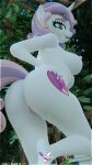  3d_(artwork) 4k 9:16 absurd_res anthro anthrofied anus big_butt breasts butt cutie_mark digital_media_(artwork) equid equine female friendship_is_magic genitals hair hasbro hi_res holding_butt horn mammal my_little_pony nipples nude outside pussy solo sweetie_belle_(mlp) unicorn vyprae 