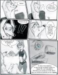  ! ? anthro bodily_fluids bound bra breasts buckteeth canid canine clothed clothing comic dialogue disney duo english_text eyes_closed female fox fur hi_res judy_hopps lagomorph leporid male male/female mammal midriff navel nick_wilde open_mouth panties rabbit scut_tail short_tail sports_bra submissive submissive_male sweat teeth text the_gory_saint topless underwear zootopia 