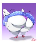  absurd_res anthro big_breasts big_butt boss_monster bovid breasts butt butt_expansion caprine clothing expansion female fur hair hi_res huge_butt hyper hyper_butt mammal morbidly_obese obese overweight panties solo thelunarmoon thick_thighs toriel undertale undertale_(series) underwear video_games white_body white_fur white_hair 