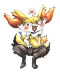  anthro blush braixen doneru female genitals nintendo open_mouth pok&eacute;mon pok&eacute;mon_(species) presenting presenting_pussy pussy sitting solo spread_legs spreading video_games 