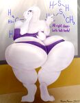  2021 absurd_res anthro baconbasket big_breasts big_butt boss_monster bovid breast_squish breasts butt butt_cleavage caprine cellulite class classroom clothed clothing colored detailed digital_drawing_(artwork) digital_media_(artwork) digital_painting_(artwork) english_text female fur goat hi_res horn huge_breasts huge_butt huge_thighs hyper hyper_butt light lighting line_art looking_at_viewer looking_back mammal mature_anthro mature_female overweight overweight_female school scut_tail shaded short_tail signature simple_background smaller_version_at_source smile soft_shading solo squish teacher text thick_thighs toriel undertale undertale_(series) underwear underwear_only video_games watermark wide_hips 