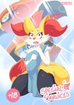  &lt;3 &lt;3_eyes absurd_res bent_legs blush braixen comic cover cover_art cover_page ellie_the_braixen girly heart_font hi_res looking_surprised nikkibunn nintendo number open_mouth pink_text pok&eacute;mon pok&eacute;mon_(species) solo talonflame text video_games 