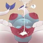  1:1 2019 ? anthro anthrofied areola belly big_areola big_belly big_breasts big_nipples big_pussy bodily_fluids breasts bucket clitoris container cum cum_inside digital_media_(artwork) female frown genital_fluids genitals hi_res huge_areola huge_breasts hyper hyper_breasts hyper_genitalia hyper_pussy inverted_nipples lactating legendary_pok&eacute;mon looking_at_viewer lugia milk navel nintendo nipples nude plump_labia pok&eacute;mon pok&eacute;mon_(species) pok&eacute;morph pussy red_eyes sepiruth simple_background solo speech_bubble spread_pussy spreading vaginal video_games 