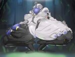  4:3 anus areola big_breasts big_butt breasts breasts_apart butt butt_from_the_front crouching female genitals hi_res humanoid inverted_nipples machine mdthetest nipples puffy_areola pussy robot saryn_(warframe) solo spread_legs spreading thick_thighs video_games warframe wide_hips 