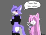  2021 4:3 absurd_res canid canine canis clothing comic digital_media_(artwork) duo english_text engrish female fur girly hi_res kumikemo male male/female mammal maochan_kosona muida_kosona text translated wolf 