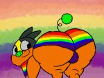  4:3 animated axel_the_tepig balls blastoiseanimator bottomwear butt clothing domestic_pig feral genitals lgbt_pride male mammal nintendo pok&eacute;mon pok&eacute;mon_(species) pride_color_background pride_color_bandanna pride_color_bottomwear pride_color_clothing pride_color_kerchief pride_color_neckerchief pride_colors rainbow_flag rainbow_pride_flag rainbow_symbol short_playtime simple_background six-stripe_rainbow_pride_colors slightly_chubby solo suid suina super_gay sus_(pig) tepig thick_thighs twerking video_games 