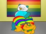  4:3 animated ass_to_ass axel_the_tepig blastoiseanimator bottomwear butt clothing domestic_pig duo flag grinding lgbt_pride male male/male mammal marine nintendo oshawott pok&eacute;mon pok&eacute;mon_(species) pride_color_bottomwear pride_color_clothing pride_colors rainbow_flag rainbow_pride_flag rainbow_symbol short_playtime six-stripe_rainbow_pride_colors slightly_chubby suid suina super_gay sus_(pig) tepig thick_thighs twerking video_games 