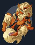  2021 4_toes 5_fingers anthro arcanine blue_eyes breasts clothed clothing digital_media_(artwork) feet female fingers hair hi_res jesterghastly looking_at_viewer nintendo pok&eacute;mon pok&eacute;mon_(species) pok&eacute;morph solo toes video_games 