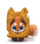  ambiguous_gender blue_eyes bread canid canine chicken_meat chicken_nugget feral food fox fur in_bread mammal meat orange_body silverfox5213 simple_background whiskers white_background 