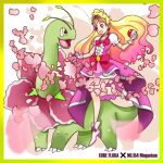  crossover cure_flora go!_princess_precure meganium pokemon pokemon_(creature) precure 