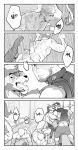  3boys alca animal_ears ass bara beard beenic caiothevici caught chinese_text clothes_pull commission completely_nude dog_boy doujinshi drooling facial_hair falling furry furry_with_non-furry goatee greyscale gyee gym highres implied_anal implied_sex interspecies lion_ears male_focus mature_male monochrome motion_lines multiple_boys muscular muscular_male navel navel_hair nude original pectorals romg sandals scar scar_across_eye scar_on_cheek scar_on_face short_hair shorts shorts_pull shower_(place) showering sideburns slipping spiked_hair thick_eyebrows topless_male translation_request undercut wet yaoi 