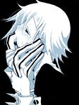  blush crying eyes_closed finger finger_in_mouth fingers saliva short_hair shy soul_eater spikes sucking tears 