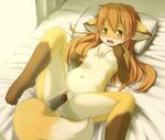  barefoot bed bed_sheet blush breasts fang fox_ears fox_tail furry invisible_penis invisicock ka_(pixiv341010) kagerofu long_hair lying nipples nude open_mouth penetration pillow pussy pussy_juice saliva sex sheets small_breasts sweat tail tears uncensored vaginal yellow_eyes 