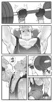  1boy armpits bara bottle bulge caiothevici commission doujinshi facial_hair from_behind goatee greyscale highres holding holding_bottle large_pectorals male_focus mature_male monochrome muscular muscular_male nipple_slip nipples original pectoral_cleavage pectorals pouring_onto_self romg scar scar_across_eye scar_on_cheek scar_on_face short_hair shorts sideburns sidepec spiked_hair sweat tank_top thick_eyebrows undercut weightlifting 