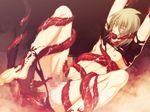  animal_ears artist_request censored konoe lamento male_focus penis restrained slimy solo tentacles tentacles_with_male torn_clothes 