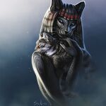  2021 black_body black_fur digital_media_(artwork) domestic_cat duo felid feline felis fur hi_res mammal pantherine safiru smile 