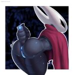  absurd_res anus argonautical arthropod arthropod_abdomen arthropod_abdomen_genitalia bent_over big_butt bioluminescent_anus bioluminescent_pussy butt female genitals hi_res hollow_knight hornet_(hollow_knight) pussy rear_view solo team_cherry thick_thighs video_games watermark 